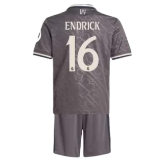 Kids Real Madrid Endrick Felipe #16 Derde Shirt 2024-2025 Korte Mouw (+ Korte broeken) voordelig online kopen