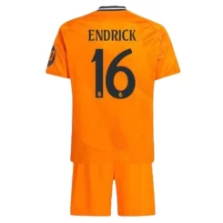 Kids Real Madrid Endrick Felipe #16 Uitshirt 2024-2025 Korte Mouw (+ Korte broeken) voordelig online kopen