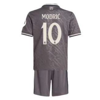 Kids Real Madrid Luka Modrić #10 Derde Shirt 2024-2025 Korte Mouw (+ Korte broeken) voordelig online kopen