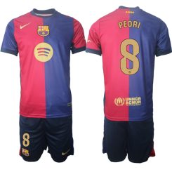 Kopen FC Barcelona Pedri #8 Thuisshirt 2024-2025 Korte Mouw (+ Korte broeken)