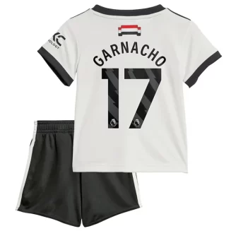 Kopen Kids Manchester United Garnacho #17 Derde Shirt 2024-2025 Korte Mouw (+ Korte broeken)