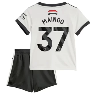 Kopen Kids Manchester United Kobbie Mainoo #37 Derde Shirt 2024-2025 Korte Mouw (+ Korte broeken)