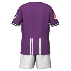 Kopen Kids Real Valladolid Thuisshirt 2024-2025 Korte Mouw (+ Korte broeken)-1