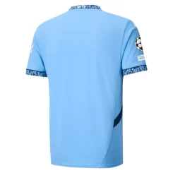 Kopen Manchester City Thuisshirt 2024-2025 Korte Mouw Voetbaltenue Patch-1