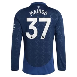 Kopen Manchester United Kobbie Mainoo #37 Uitshirt 2024-2025 Lange Mouwen