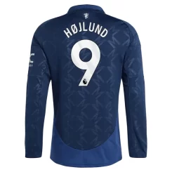 Kopen Manchester United Rasmus Højlund #9 Uitshirt 2024-2025 Lange Mouwen