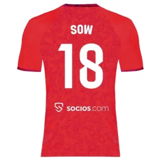 Kopen Sevilla FC Djibril Sow #18 Uitshirt 2024-2025 Korte Mouw