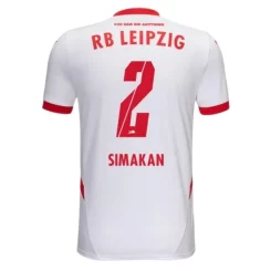 RB Leipzig Mohamed Simakan #2 Thuisshirt 2024-2025 korte mouw voordelig online kopen