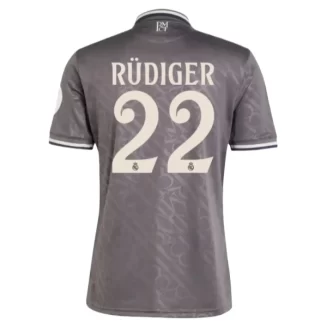 Real Madrid Antonio Rüdiger #22 Derde Shirt 2024-2025 korte mouw voordelig online kopen