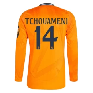 Real Madrid Aurélien Tchouaméni #14 Uitshirt 2024-2025 lange mouwen voordelig online kopen