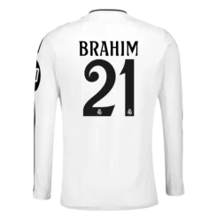 Real Madrid Brahim Díaz #21 Thuisshirt 2024-2025 lange mouwen voordelig online kopen