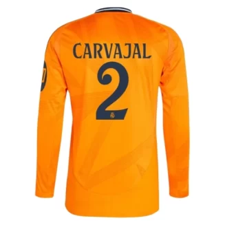 Real Madrid Daniel Carvajal #2 Uitshirt 2024-2025 lange mouwen voordelig online kopen