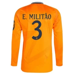 Real Madrid Eder Militao #3 Uitshirt 2024-2025 lange mouwen voordelig online kopen