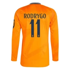 Real Madrid Rodrygo #11 Uitshirt 2024-2025 lange mouwen voordelig online kopen