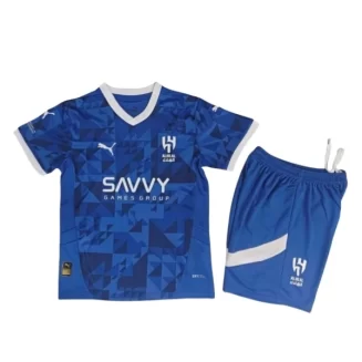 Al-Hilal SFC Thuisshirt voor kinderen 2024-2025 Korte Mouw (+ Korte broeken) voordelig online kopen