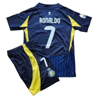 Al Nassr FC Uitshirt voor kinderen 2024-2025 Cristiano Ronaldo #7 Korte Mouw (+ Korte broeken) voordelig online kopen