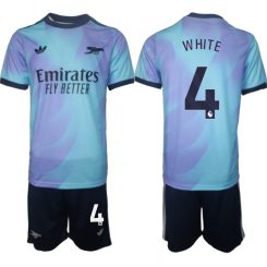 Arsenal Derde Shirt 2024-2025 Ben White #4 Korte Mouw (+ Korte broeken) voordelig online kopen