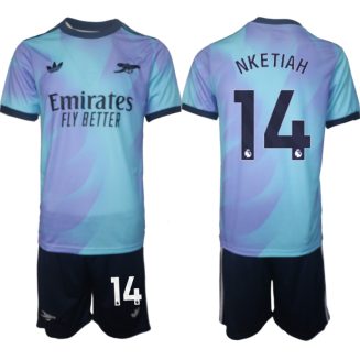 Arsenal Derde Shirt 2024-2025 Eddie Nketiah #14 Korte Mouw (+ Korte broeken) voordelig online kopen