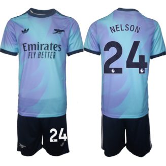 Arsenal Derde Shirt 2024-2025 Reiss Nelson #24 Korte Mouw (+ Korte broeken) voordelig online kopen