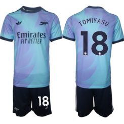 Arsenal Derde Shirt 2024-2025 Takehiro Tomiyasu #18 Korte Mouw (+ Korte broeken) voordelig online kopen