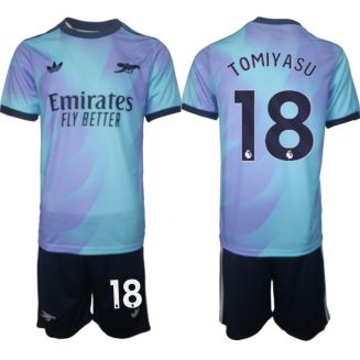 Arsenal Derde Shirt 2024-2025 Takehiro Tomiyasu #18 Korte Mouw (+ Korte broeken) voordelig online kopen