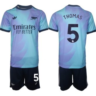 Arsenal Derde Shirt 2024-2025 Thomas Partey #5 Korte Mouw (+ Korte broeken) voordelig online kopen