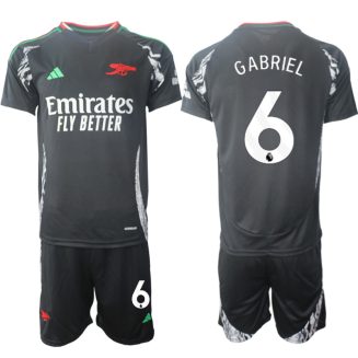 Arsenal Uitshirt 2024-2025 Gabriel Magalhaes #6 Korte Mouw (+ Korte broeken) voordelig online kopen