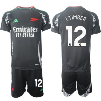 Arsenal Uitshirt 2024-2025 Jurrien Timber #12 Korte Mouw (+ Korte broeken) voordelig online kopen