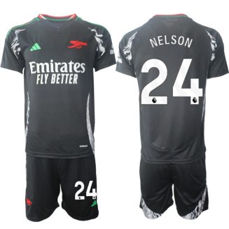 Arsenal Uitshirt 2024-2025 Reiss Nelson #24 Korte Mouw (+ Korte broeken) voordelig online kopen