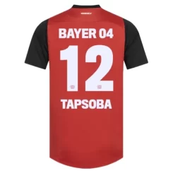 Bayer 04 Leverkusen Thuisshirt 2024-2025 Edmond Tapsoba #12 korte mouw voordelig online kopen