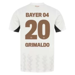 Bayer 04 Leverkusen Uitshirt 2024-2025 Alejandro Grimaldo #20 korte mouw voordelig online kopen