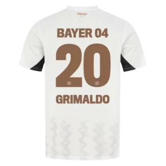 Bayer 04 Leverkusen Uitshirt 2024-2025 Alejandro Grimaldo #20 korte mouw voordelig online kopen