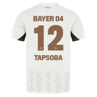 Bayer 04 Leverkusen Uitshirt 2024-2025 Edmond Tapsoba #12 korte mouw voordelig online kopen