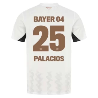 Bayer 04 Leverkusen Uitshirt 2024-2025 Exequiel Palacios #25 korte mouw voordelig online kopen