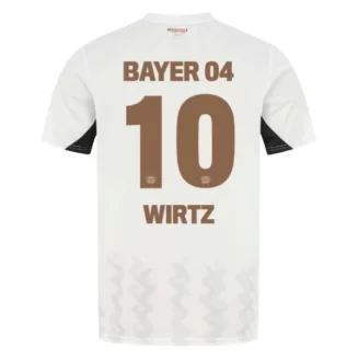 Bayer 04 Leverkusen Uitshirt 2024-2025 Florian Wirtz #10 korte mouw voordelig online kopen