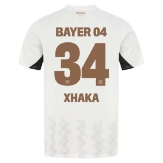 Bayer 04 Leverkusen Uitshirt 2024-2025 Granit Xhaka #34 korte mouw voordelig online kopen