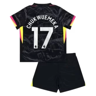 Chelsea Derde Shirt voor kinderen 2024-2025 Carney Chukwuemeka #17 Korte Mouw (+ Korte broeken) voordelig online kopen