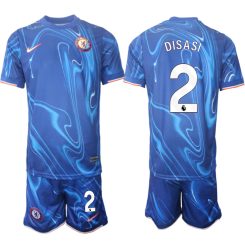 Chelsea Thuisshirt 2024-2025 Axel Disasi #2 Korte Mouw (+ Korte broeken) voordelig online kopen