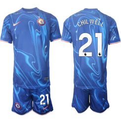 Chelsea Thuisshirt 2024-2025 Ben Chilwell #21 Korte Mouw (+ Korte broeken) voordelig online kopen