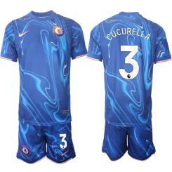 Chelsea Thuisshirt 2024-2025 Marc Cucurella #3 Korte Mouw (+ Korte broeken) voordelig online kopen