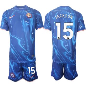 Chelsea Thuisshirt 2024-2025 Nicolas Jackson #15 Korte Mouw (+ Korte broeken) voordelig online kopen