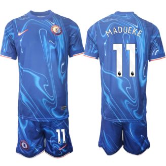 Chelsea Thuisshirt 2024-2025 Noni Madueke #11 Korte Mouw (+ Korte broeken) voordelig online kopen