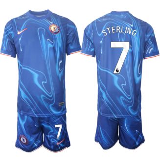 Chelsea Thuisshirt 2024-2025 Raheem Sterling #7 Korte Mouw (+ Korte broeken) voordelig online kopen