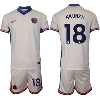 Chelsea Uitshirt 2024-2025 Christopher Nkunku #18 Korte Mouw (+ Korte broeken) voordelig online kopen