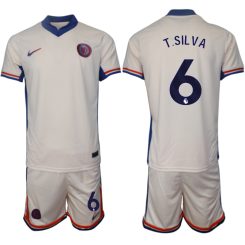 Chelsea Uitshirt 2024-2025 Thiago Silva #6 Korte Mouw (+ Korte broeken) voordelig online kopen