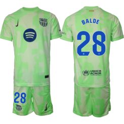 FC Barcelona Derde Shirt 2024-2025 Alejandro Balde #28 Korte Mouw (+ Korte broeken) voordelig online kopen