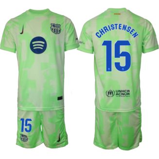 FC Barcelona Derde Shirt 2024-2025 Andreas Christensen #15 Korte Mouw (+ Korte broeken) voordelig online kopen