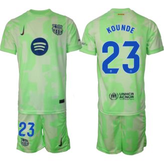 FC Barcelona Derde Shirt 2024-2025 Jules Kounde #23 Korte Mouw (+ Korte broeken) voordelig online kopen