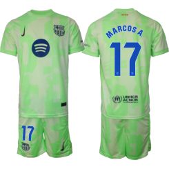 FC Barcelona Derde Shirt 2024-2025 Marcos Alonso #17 Korte Mouw (+ Korte broeken) voordelig online kopen