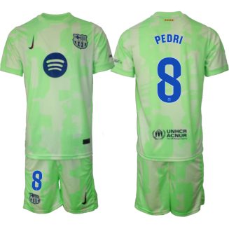 FC Barcelona Derde Shirt 2024-2025 Pedri #8 Korte Mouw (+ Korte broeken) voordelig online kopen